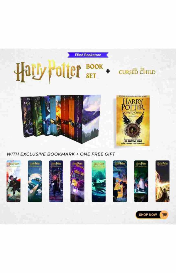 Harry Potter Box Set + The Cursed Child + Themed Bookmark + Free Gift
