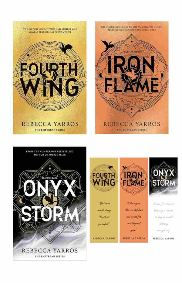 The Empyrean Series ( Fourth Wing + Iron Flame + Onyx Storm) by Rebecca Yarros
