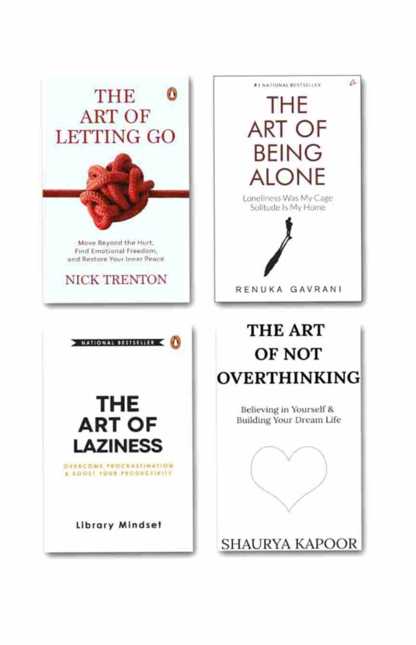 The Art of Letting Go + The Art of Being Alone + The Art of Laziness + The Art of Not Overthinking (COMBO)